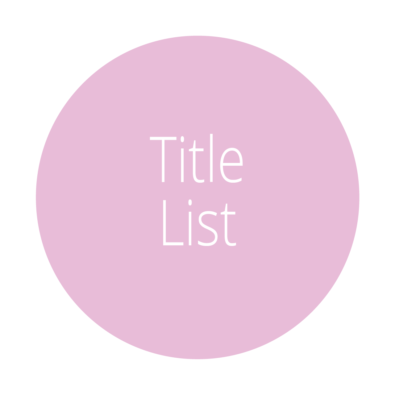 Title List Anthropology